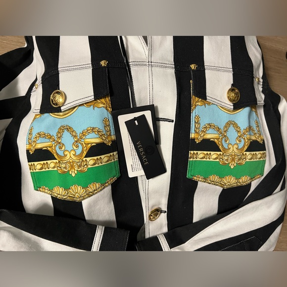 Versace black and white striped jacket - Picture 2 of 3